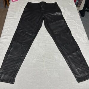 7 For All Mankind Moto Pleather Leggings